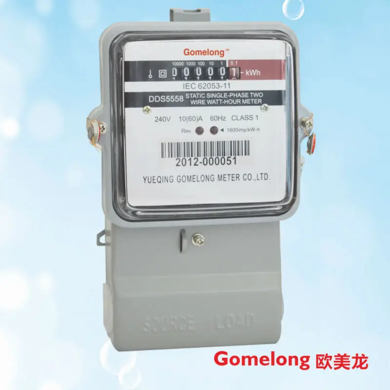 DDS5558 однофазный кВтч электронный счетчик