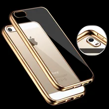 Hot Sale For iPhone 5 / 5S Case Royal Luxury style Plating Gilded TPU Phone Cover silicone soft Back Capa Bag Accessories