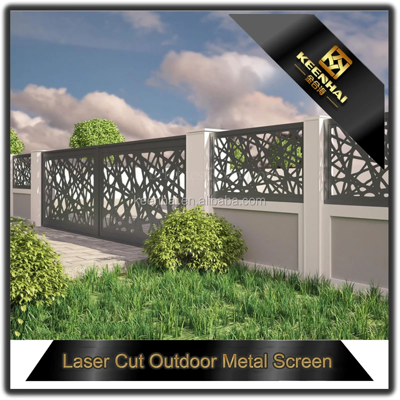 2018 keenhai открытый декоративный алюминиевый забор панели для дизайн
