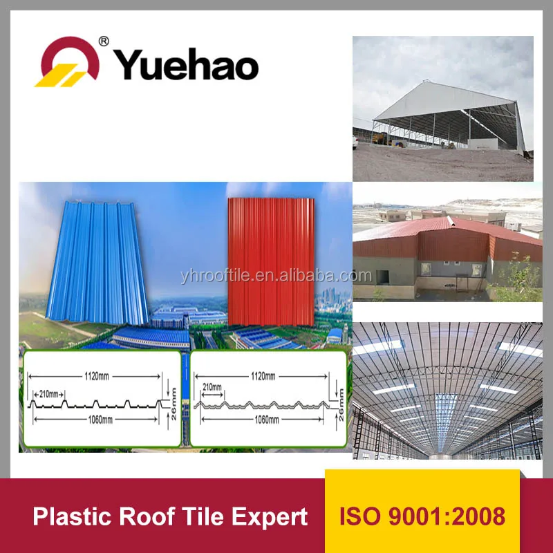 Impact resistance ASAPVC roofing sheet,industry profile roof tile,IT5 profile sheet
