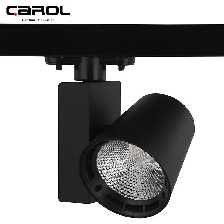 Carol dali c tick dimmable museum suspended 3 phase wall washer cob led track light 12w 30w 45w 50w led track spot light