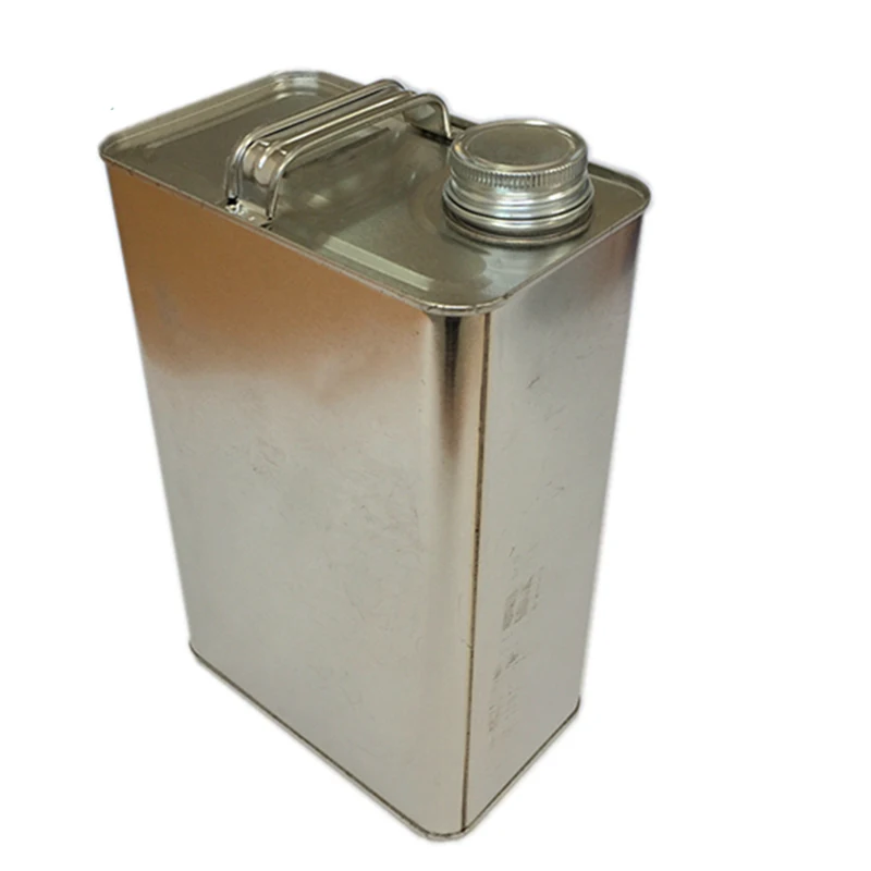4L square engine oil can motor oil tin can with metal lids tinplate printed can manufacturer
