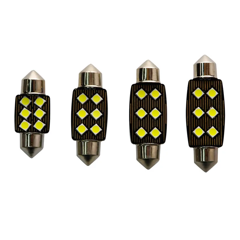 Festoon 31mm 36mm 39mm 41mm LED Bulb C5W Canbus Error Free Non polar 3030 6 SMD 0.15A Auto Interior Doom Lamp Car Styling