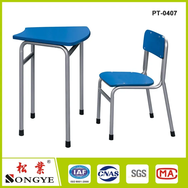 Classroom Desk Set Middle School Plastic Children Desk and Chair