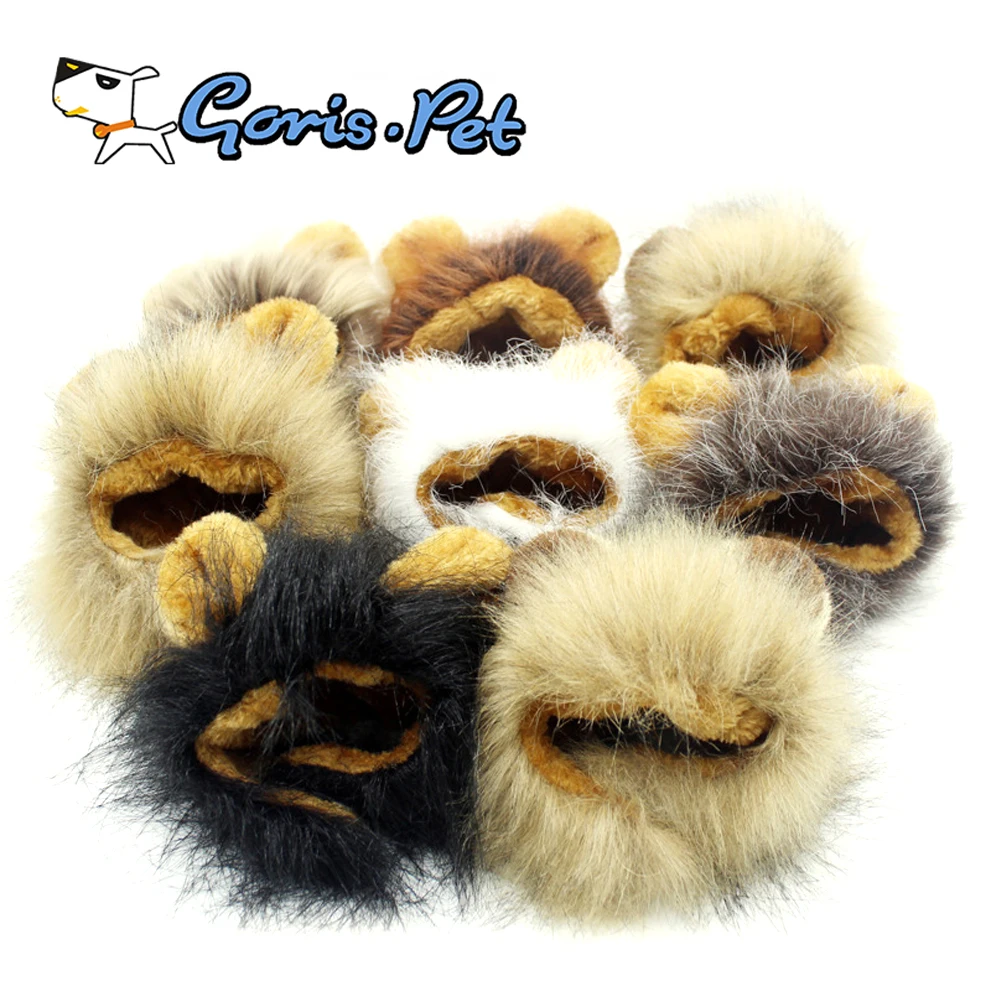Funny Dog Lion Mane Cat Head Cosume Cosplay Wig