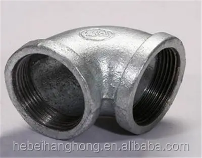gi Tee Pipe Fitting Galvanized Malleable Iron Metal Antique OEM Male Female Pipe Fittings for Wooden Coffee Table