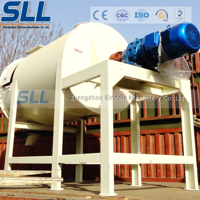 small screw type mixer for animal feed/cement/sand/dry mortar powder mixing 1-5ton