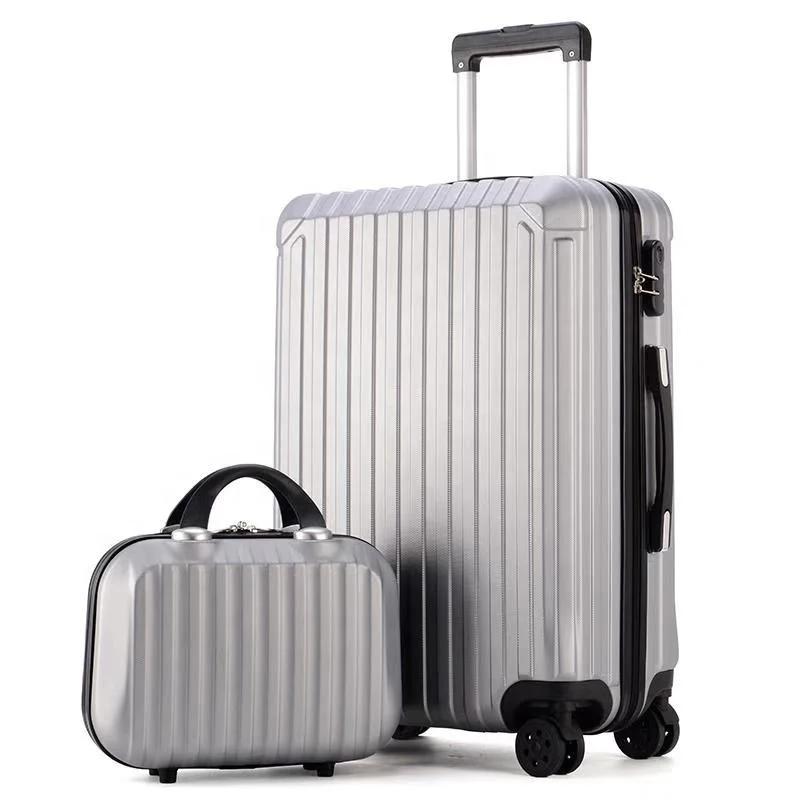 
big trolley luggage case and small beauty case 