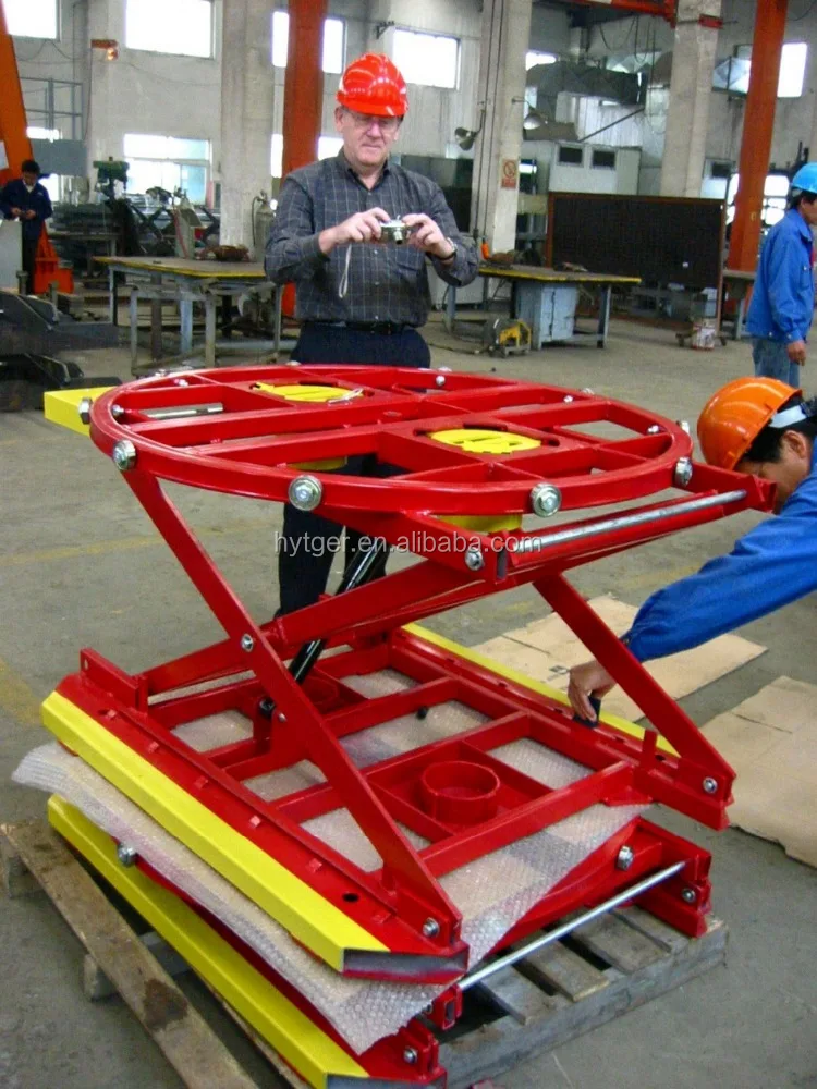 Новый Прибывший Вращающийся Электрический Ножничный Подъемный Стол с Зарядным Устройством