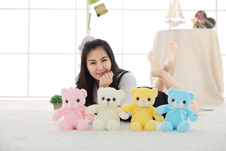 Factory Direct Sale Led Teddy Bear 50cm Plush Toy 30cm 75cm LED Light Up Teddy Bear