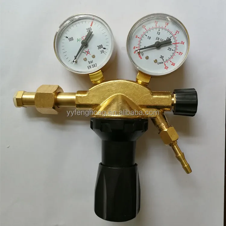 Italian European argon acetylene oxygen co2 LPG gas regulator with high pressure