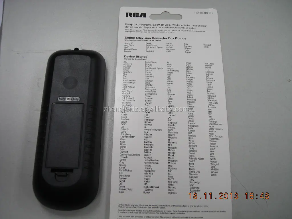 4 In 1 Universal Remote Control Rca Rcr804bfdrrcr804br Series Tv