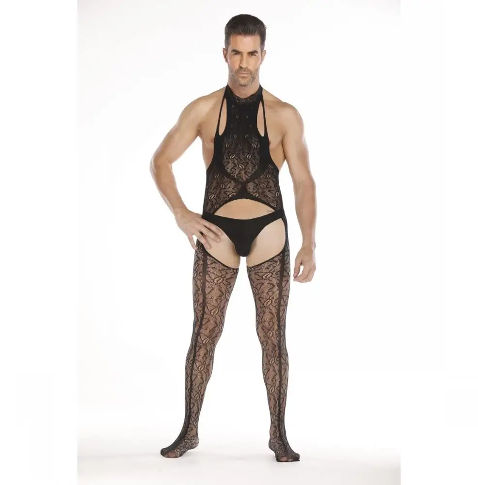 Мужские чулки в сеточку, боди, чулки, сексуальное мужское нижнее белье, нижнее белье