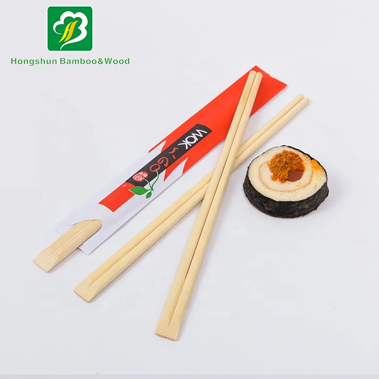 Restaurant custom eco-friendly disposable bulk bamboo chopsticks