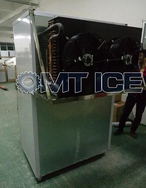 
OMT 1000kg/day Air cooled Cube Ice Making Machine for crystal and clean ice 