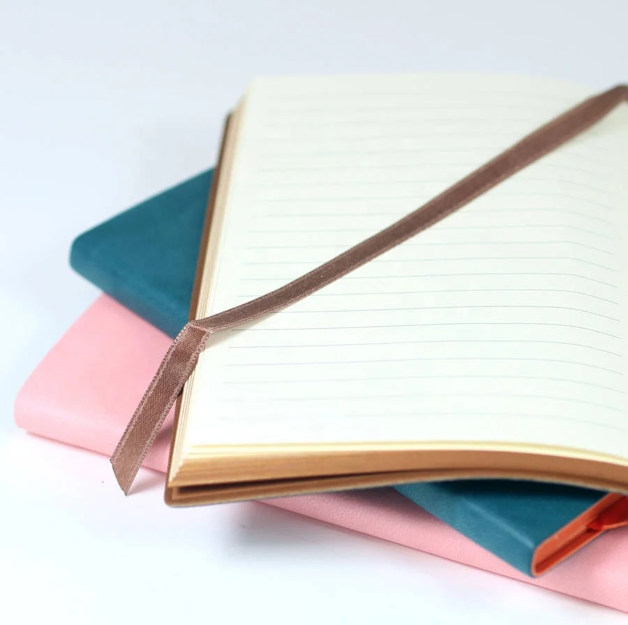 A5 PU leather softcover notebook journal with 2022 2023 day planner and diary custom