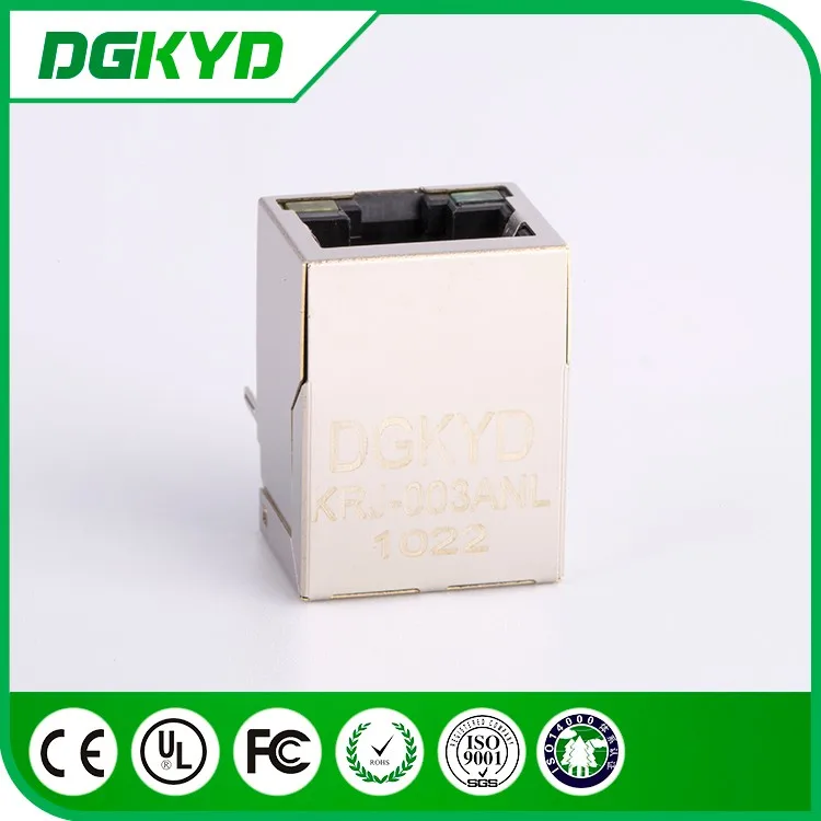DGKYD KRJ-003ANL Однопортовый экран 8P8C с внутренним трансформатором 10/100 BASE-TX RJ45 Женский Разъем