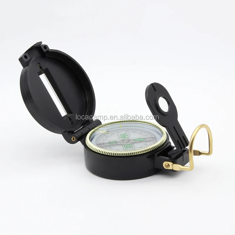 Oil-filled Plastic lensatic magnetic compass wholesale hiking  brujula for outdoor