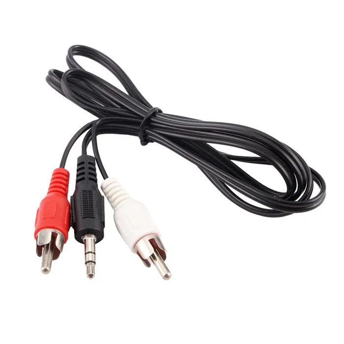 male to male 3.5mm audio cable 3.5mm to 2rca for DVD