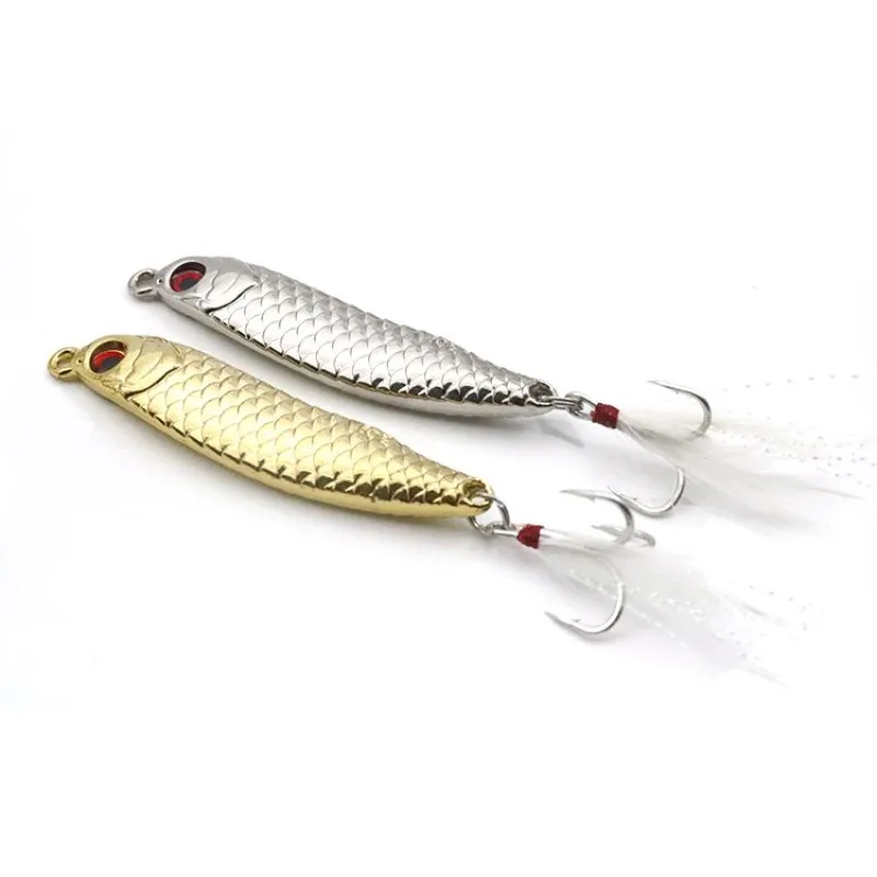 
new design zinc alloy metal jigging lure 10g 15g 20g slow jigging pesca casting lead fish assist hook fishing lure metal jig 