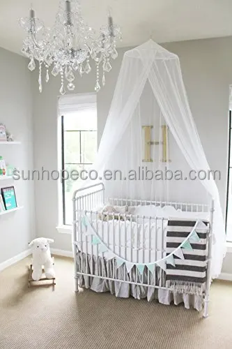 Premium Conical Bed Mosquito Net baby crib Circular Canopy full cover