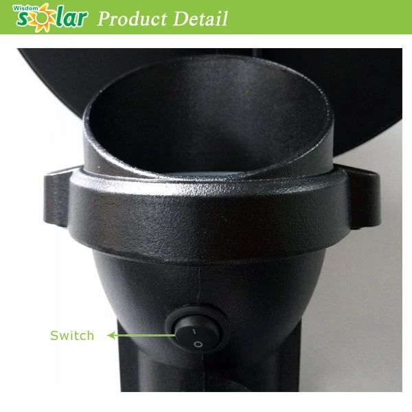 Съемный солнечные панели садовые фонари все в одном горячие продать cordless солнечного света Спайк садовые фонари