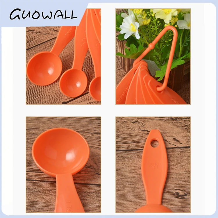 6 шт., пластиковых мерных ложек для выпечки