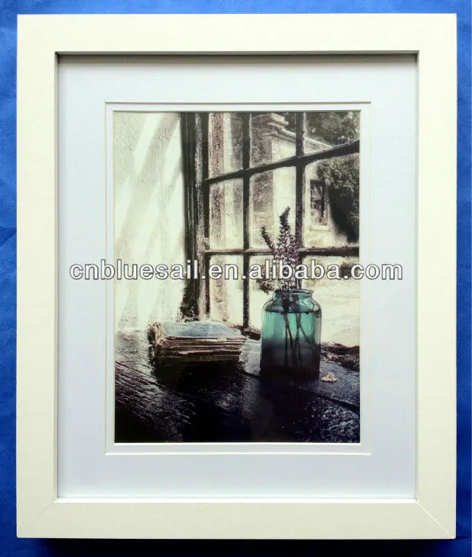 11x14in matt to 8x10, glass picture frames, 2x3cm insert mounted frame, white family photo frame