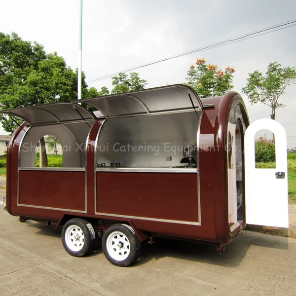 Commercial Coffee Cart Mobile Restaurant Motorcycle Engines Round Fiberglass Vendor Fruit Car Vintage Motorcycle Motors Engines