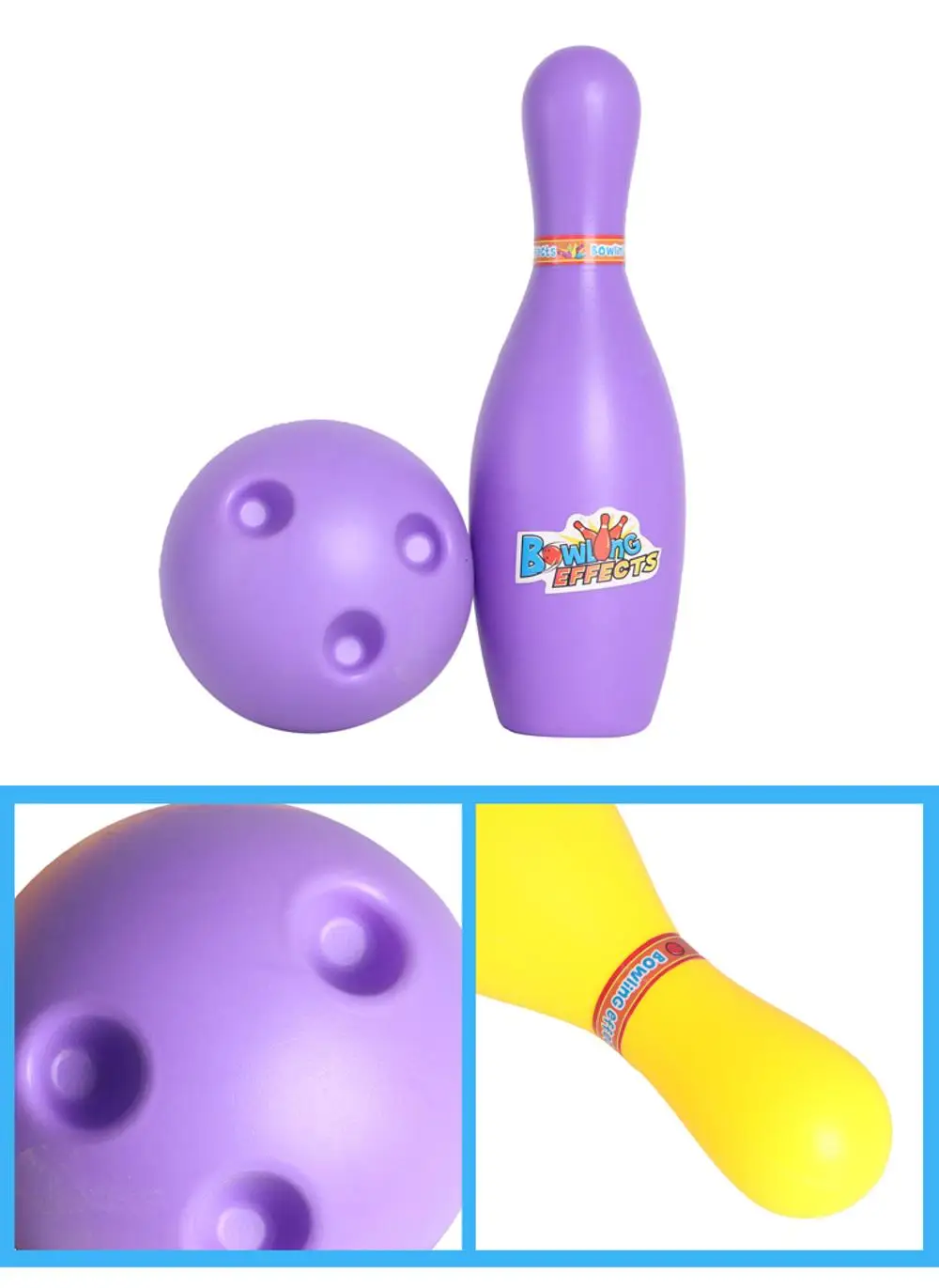 Wholesale mini ball set plastic pin bowling toys for kids