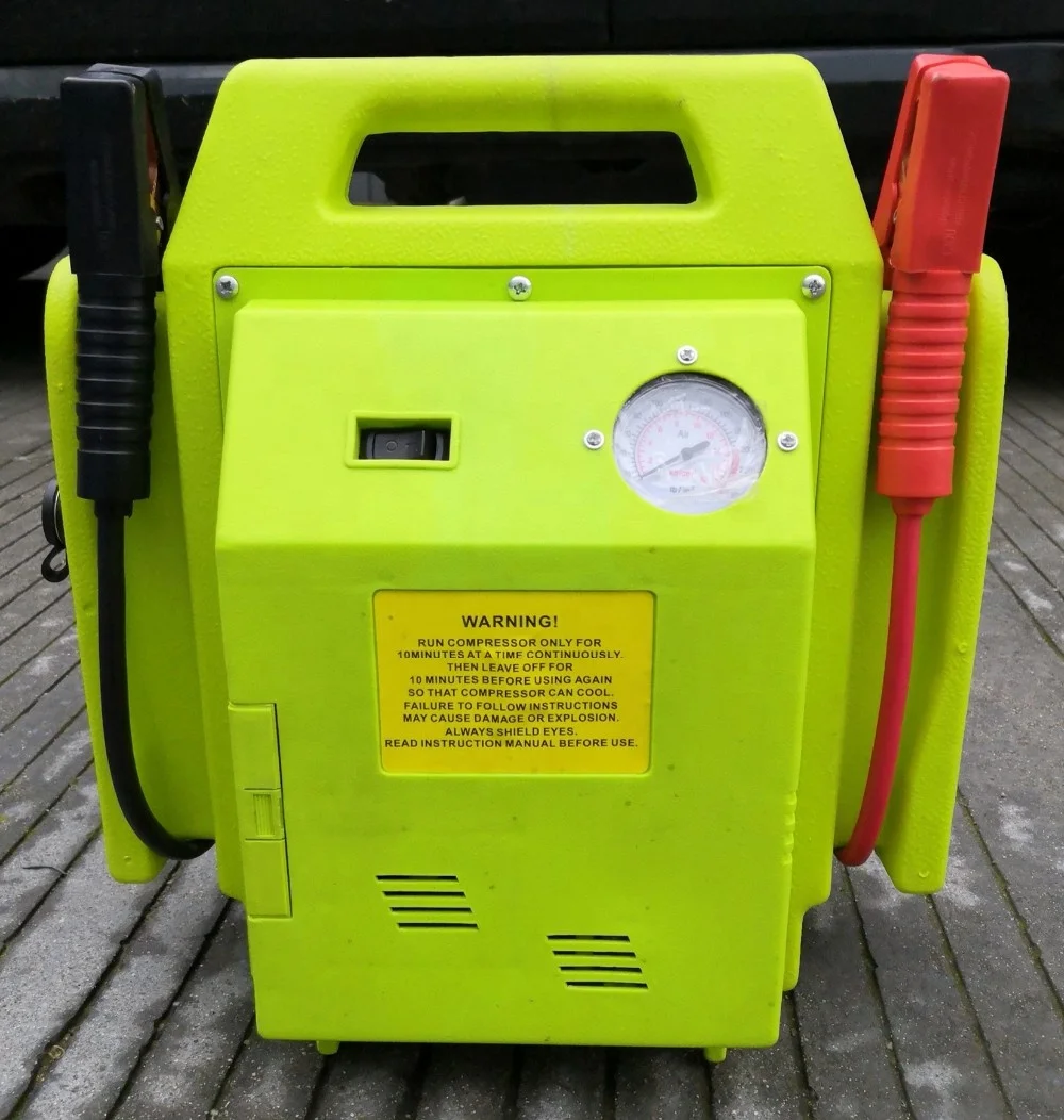 12V jump starter with air compressor multi-functional power station emergency car jump starter