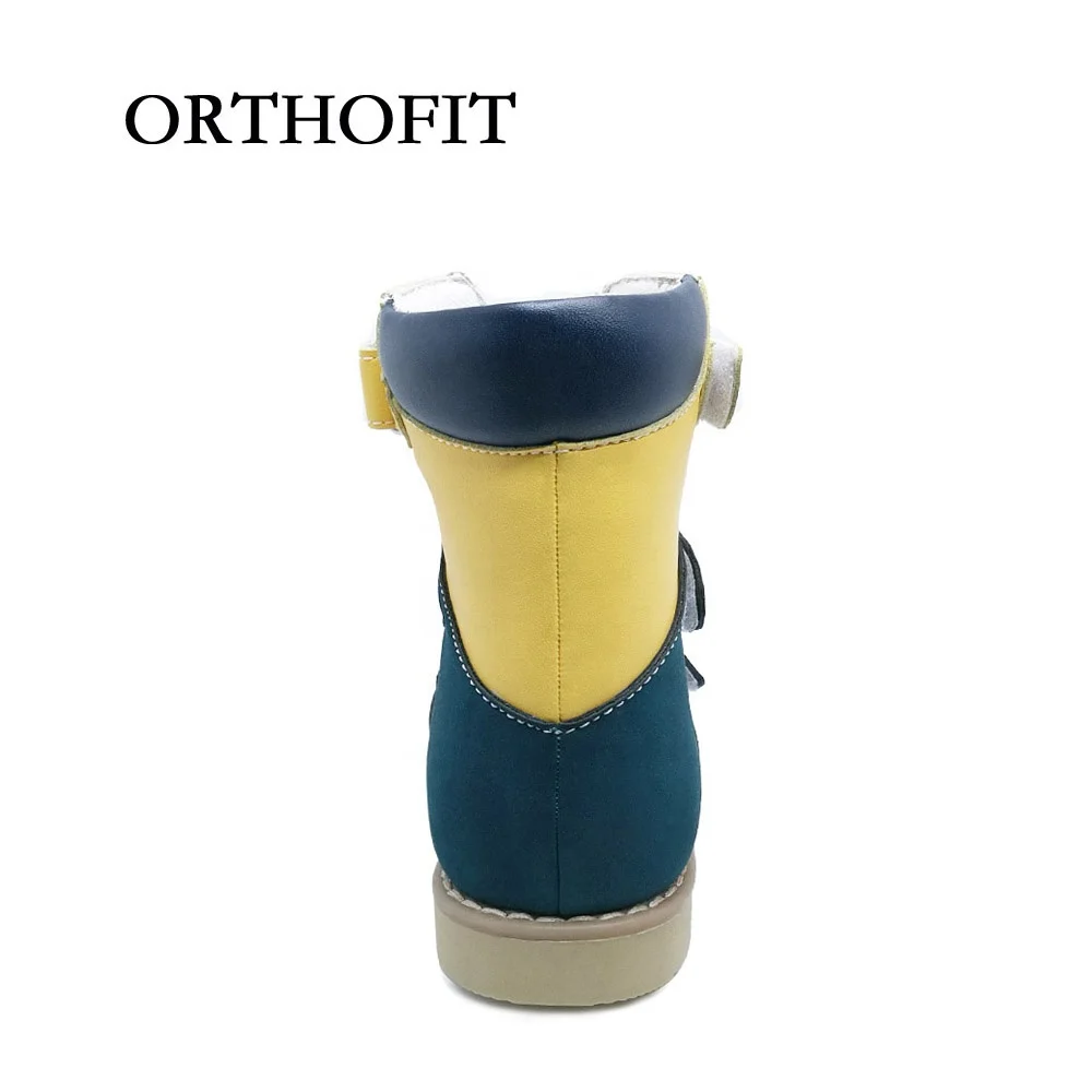 Newest High Top Leather Sandals Healthy Kids Orthopedic Shoes Children Boy Girls Fancy Medical Clubfoot Flatfeet Footwear