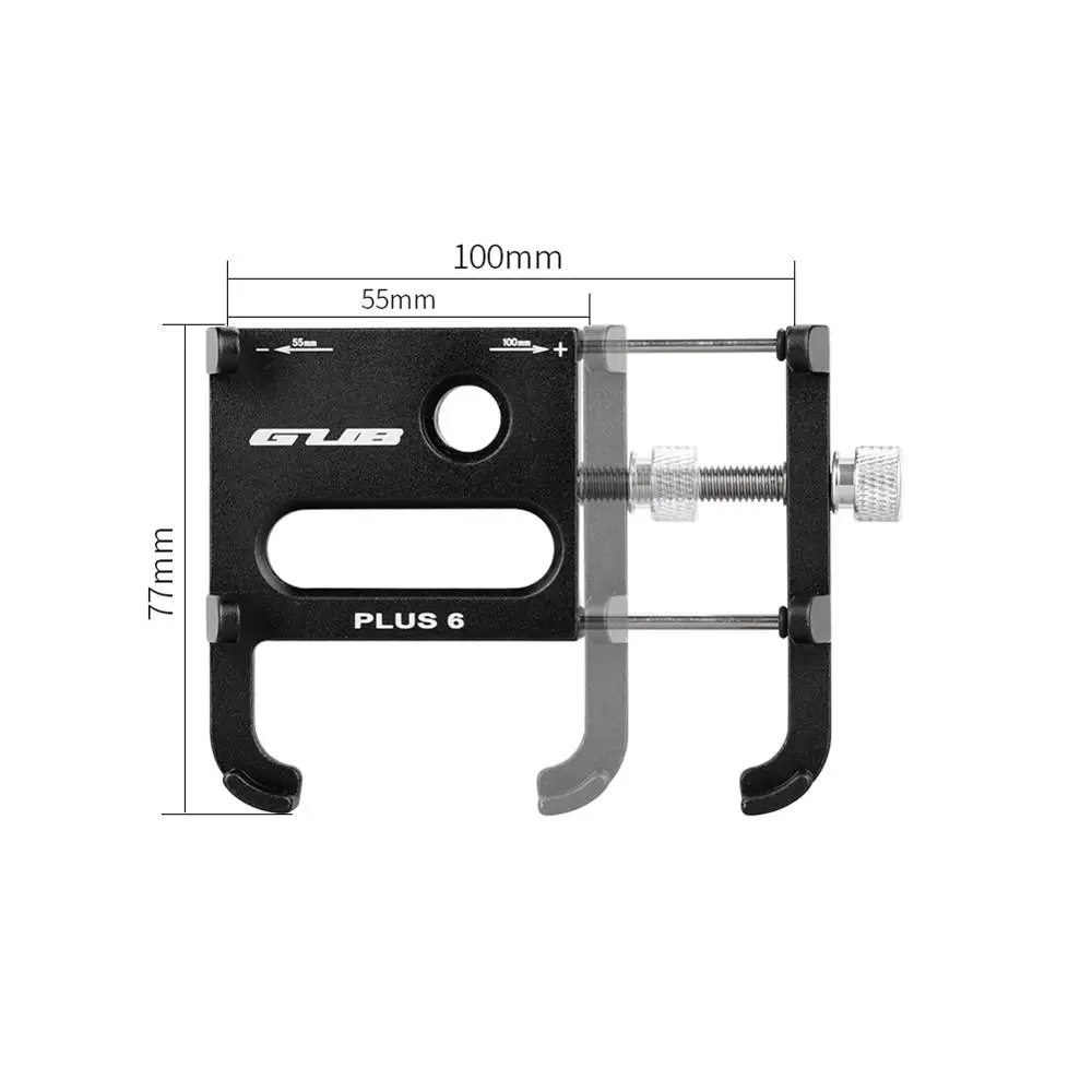 GUB PLUS6 MD Motorcycle Phone Holder Rotatable E-Bike Rear Mirror Phone Mount 55-100 mm Phone Stand Bracket For Electric Cars