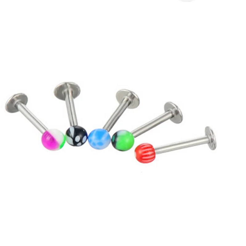 instocking acrylic surgical steel lip ring sexy body piercing jewelry New 2019