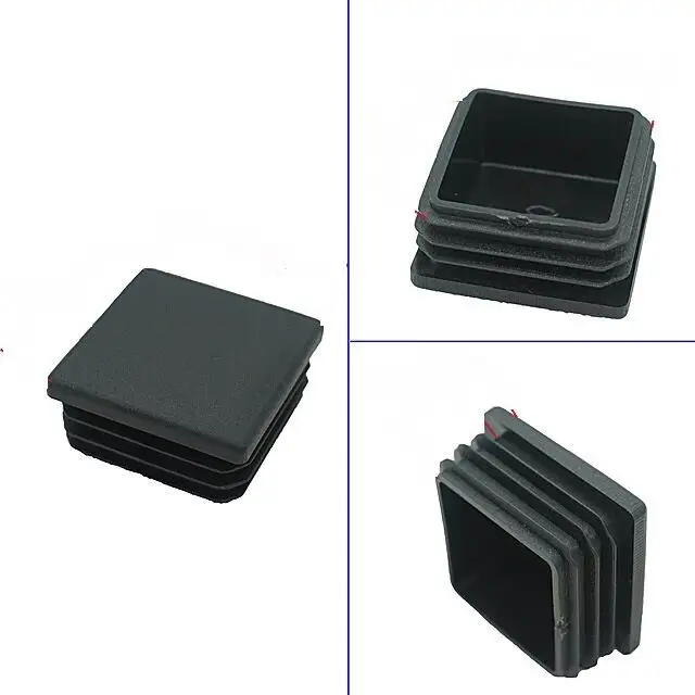 High quality 50mmx50mm PP Rectangular black plastic plugs with competitive price