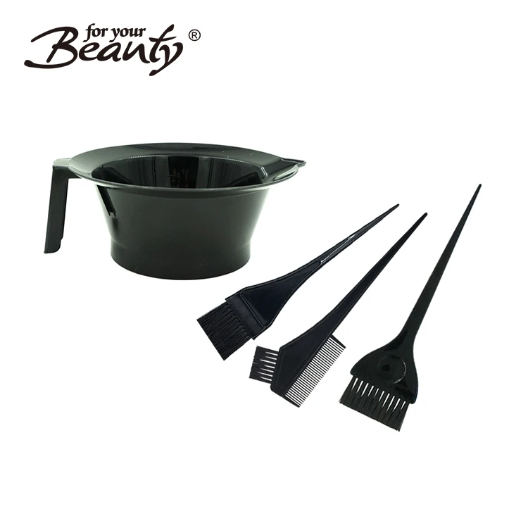 Plastic Dyeing mixing Bowl Brush Comb Set Hair Coloring Tools Kit