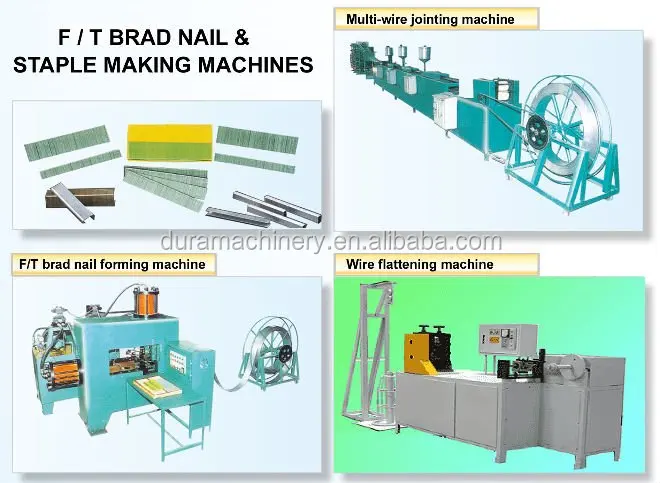 
F/T brad nail & staple making machines/production line <span style=