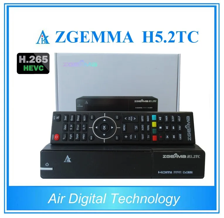 H.265/HEVC Decoding Box ZGEMMA H5.2TC FTA BCM73625 Linux OS Enigma2 Satelite/Combo Receiver DVB-S2+2*DVB-T2/C Dual Tuners