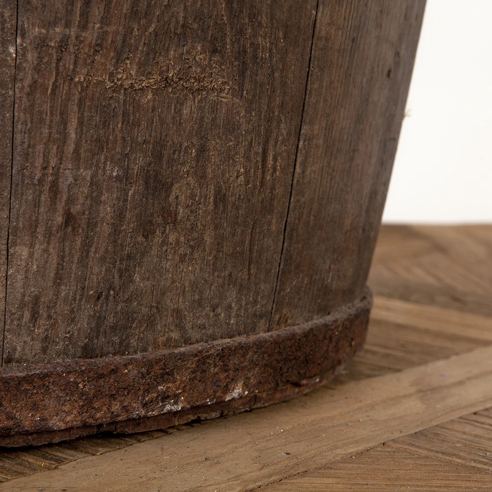 Antique wooden garden wholesale home decoration pieces accessories bucket
