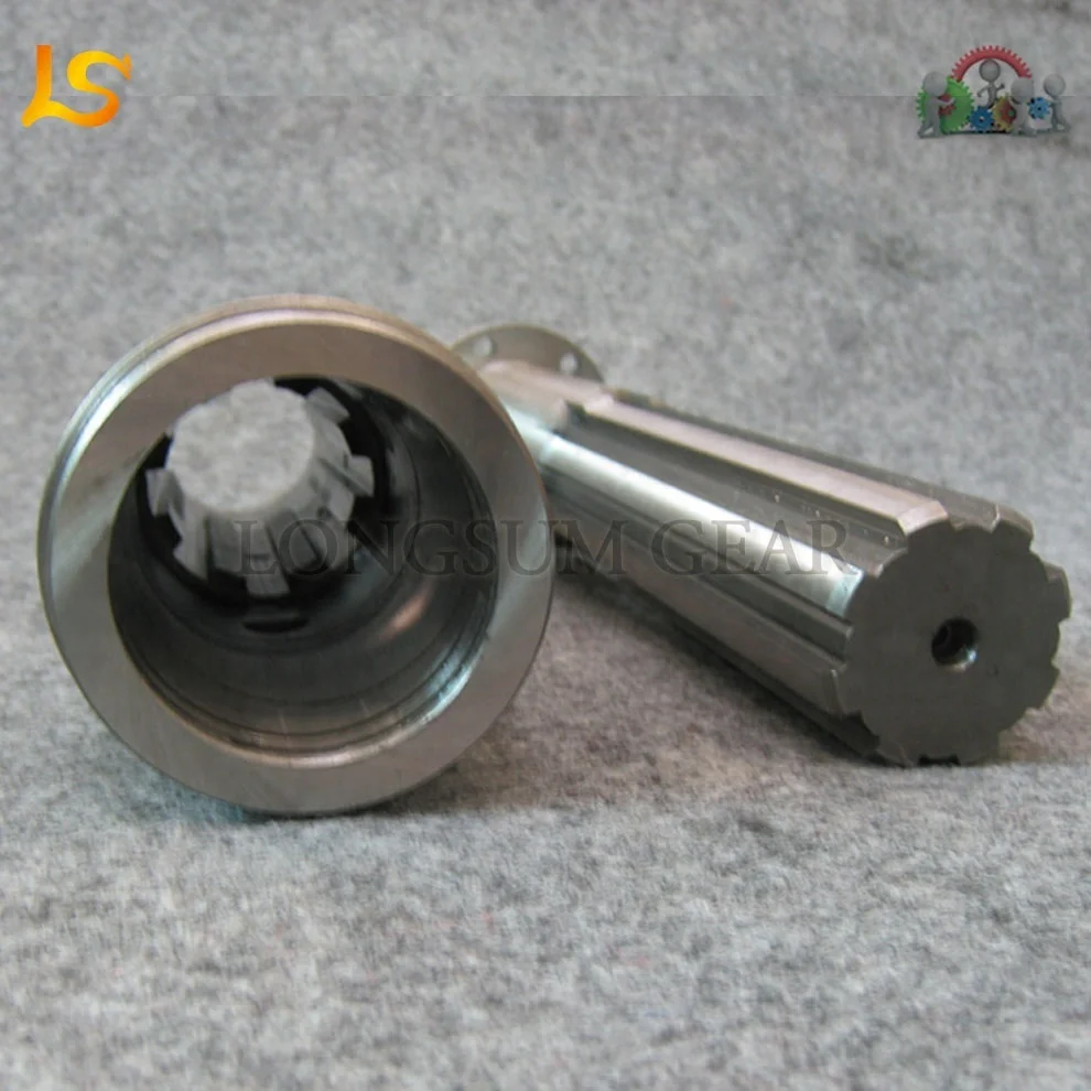 
Involute Steel Spline Shaft and Coupling 