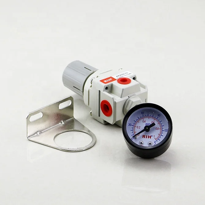 SMC Type AR2000-02 1/4 air source treatment unit pneumatic air pressure regulator with gauge