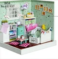 Diy Doll house Creative Model Building Kits 3D handmade Wooden Dollhouse Miniature Toy Christmas Gift The