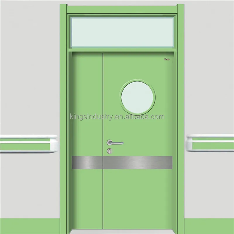 
China Factory steel door with slim frame and splited frame for american market hospital interior door 
