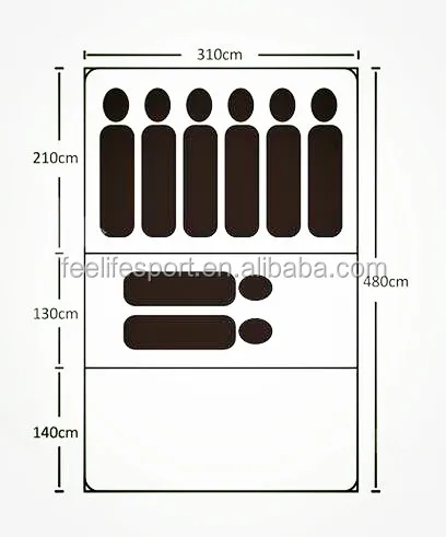 Feelife Brand hot sale swag camping tent for party