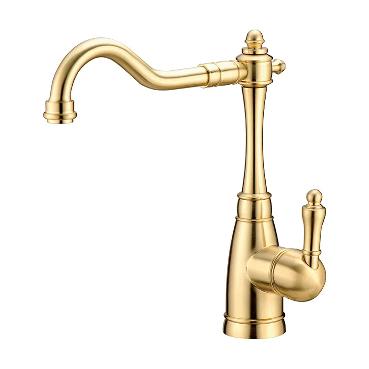 Термостатический золотой кухонный кран DG, хорошо изготовленный кухонный кран