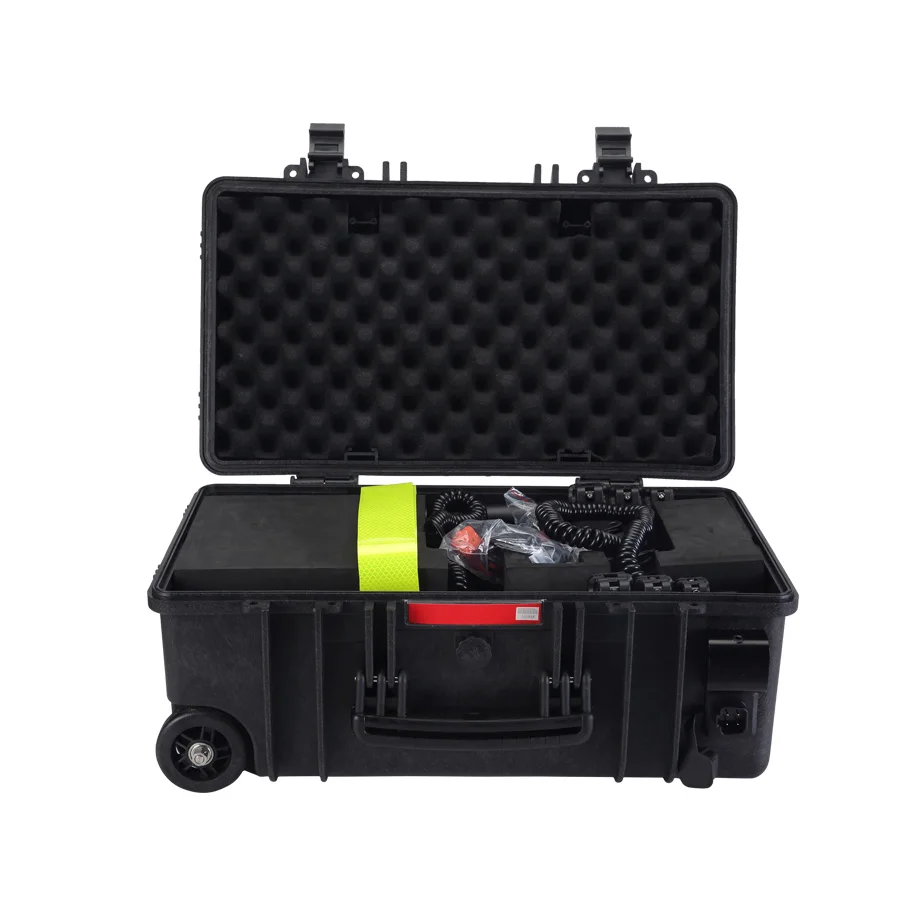 Rural Fire Service operated 80W LED remote area 360 degree rotating 2heads waterproof emergency security system light RLS51-80WF