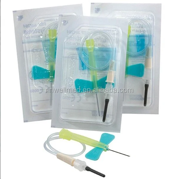 Safety butterfly blood collection needle
