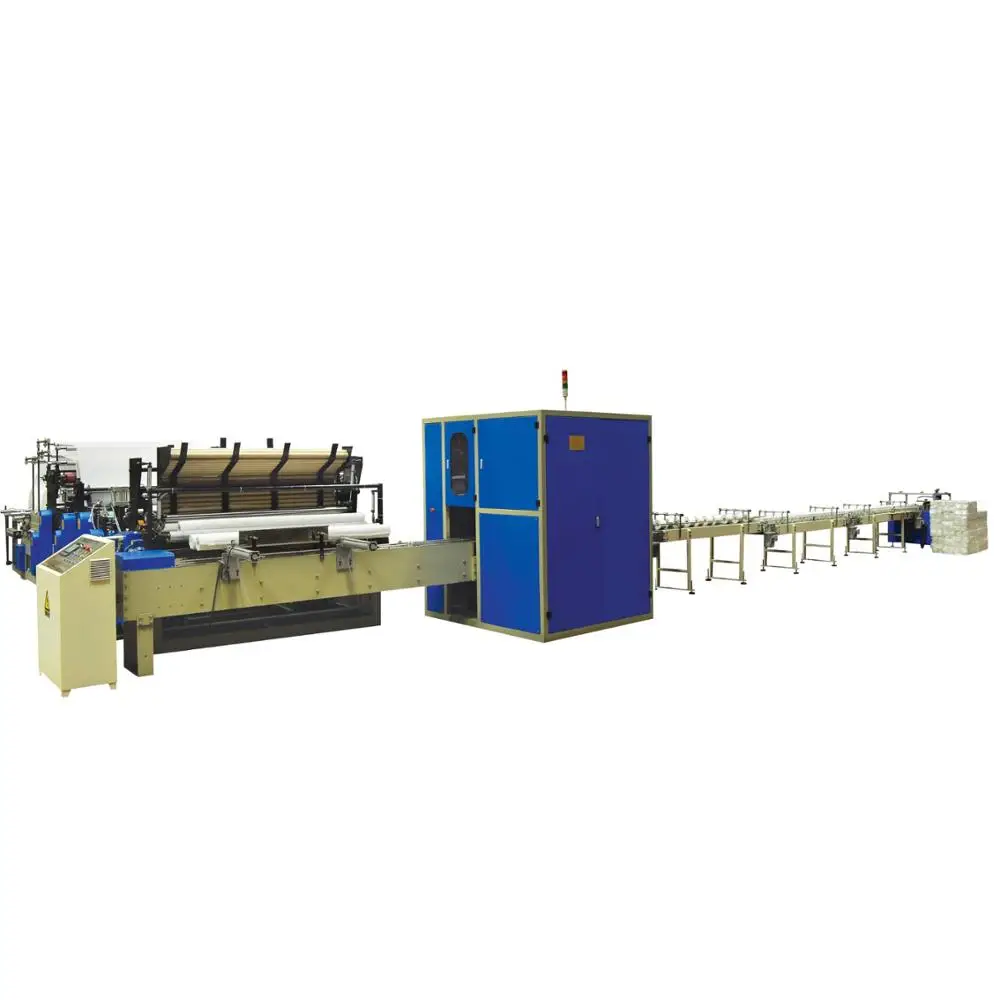 
HX-1350 Full Automatic Toilet Paper Rewinding ,Log saw Production Line 