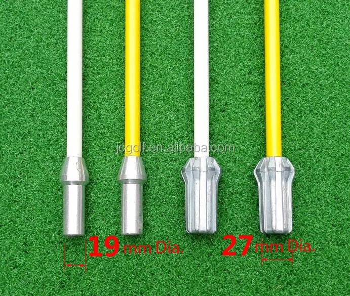 Plastics Tube Solid Color or Checkered Flags + Standard Stick Flag Pole + Aluminum or Stainless Cup Golf Course Golf Flag Set