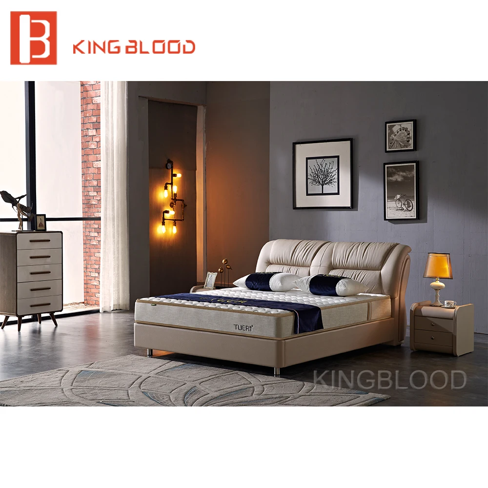 latest modern real leather pine wood double bunk bed designs with box